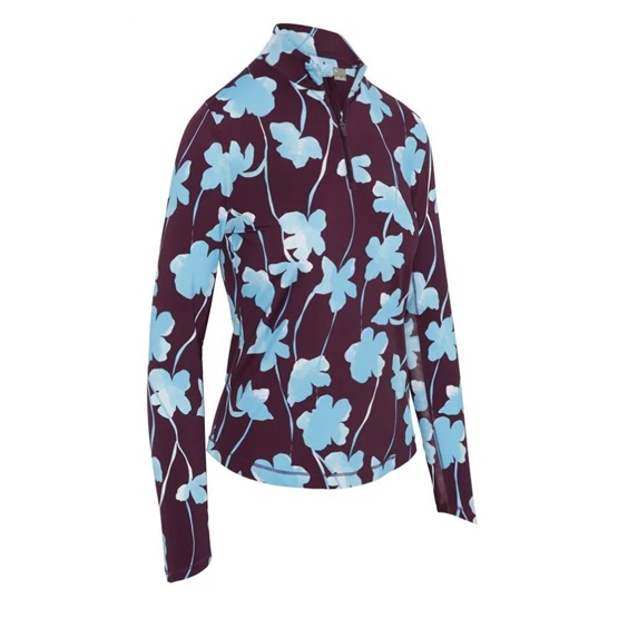 Callaway Stemmed Floral Sun Protection Damen Top, potent purple