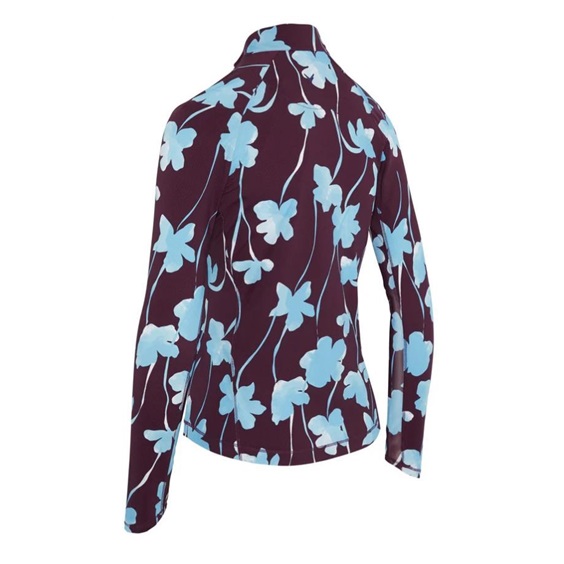 Callaway Stemmed Floral Sun Protection Damen Top, potent purple