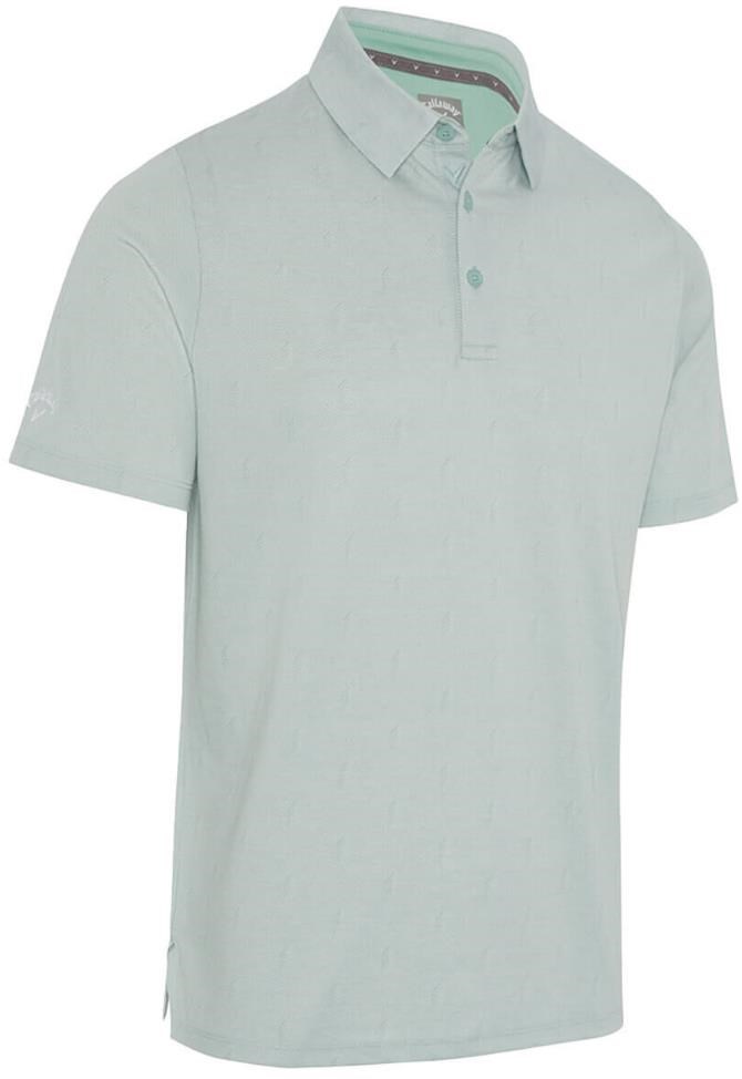 Callaway Chev Twill Jacquard Herren Poloshirt, aquifer
