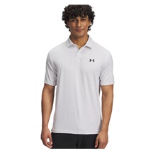 Under Armour T2G Printed Herren Poloshirt, weiss/grau