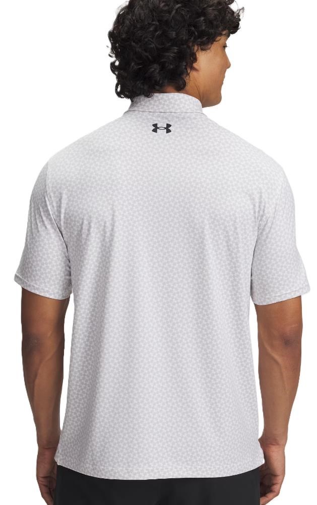 Under Armour T2G Printed Herren Poloshirt, weiss/grau