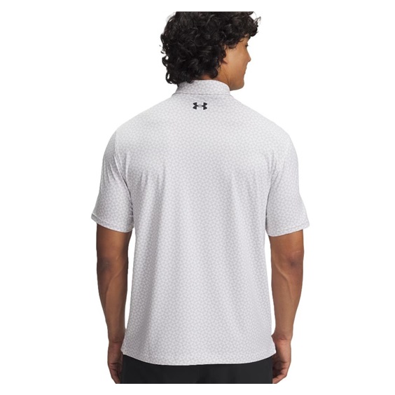 Under Armour T2G Printed Herren Poloshirt, weiss/grau