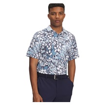 Under Armour Drive Chill Printed Herren Poloshirt, blue calm/midnight navy