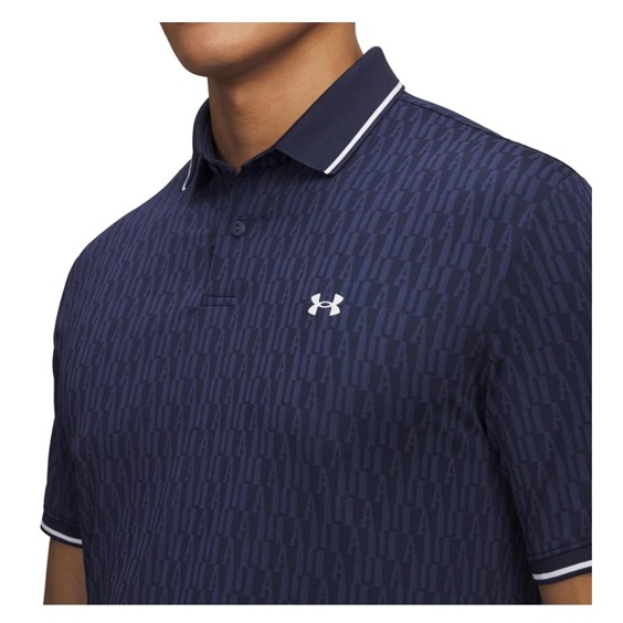 Under Armour Playoff Sport Jacqaurd Herren Poloshirt, dunkelblau