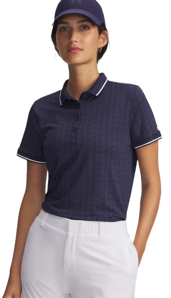 Under Armour Playoff Jacquard Damen Poloshirt, dunkelblau