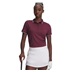 Under Armour Playoff Jacquard Damen Poloshirt, dark maroon/fuchsia dusk/white