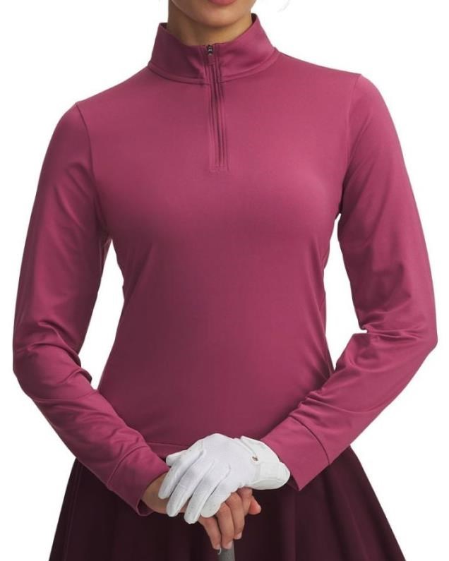 Under Armour Drive 1/4 Zip Damen Sweatshirt, fuchsia dark
