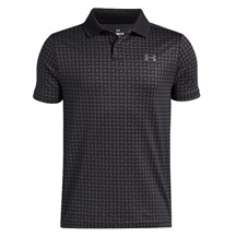 Under Armour Matchplay Printed Junior Poloshirt, black/castlerock