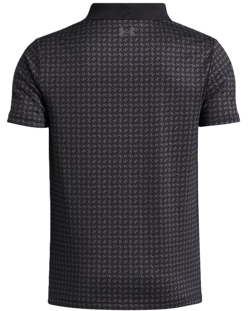 Under Armour Matchplay Printed Junior Poloshirt, black/castlerock