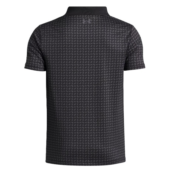 Under Armour Matchplay Printed Junior Poloshirt, black/castlerock