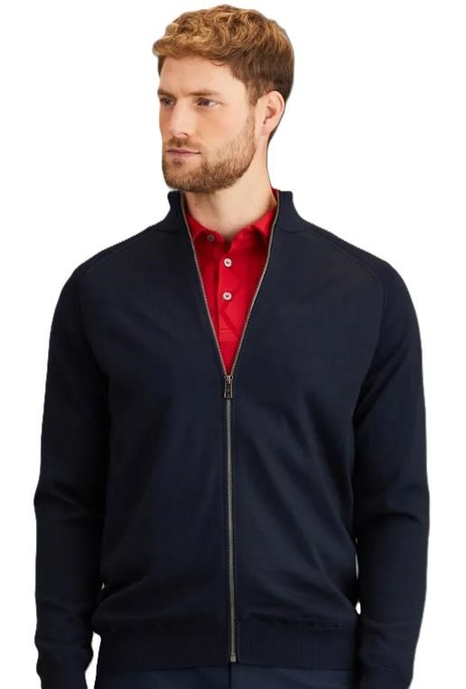Ping Murphy Lined full zip męski sweter, dunkelblau