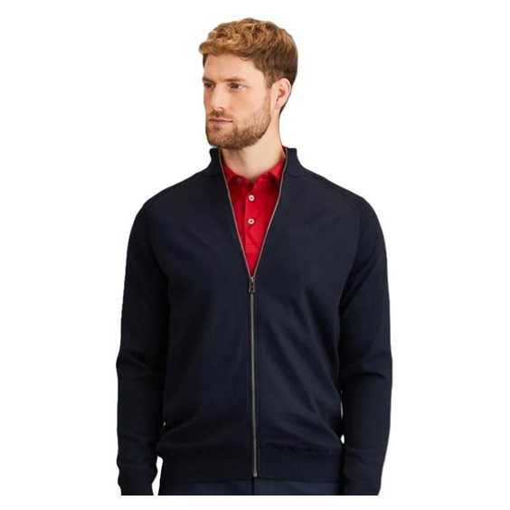 Ping Murphy Lined full zip męski sweter, dunkelblau