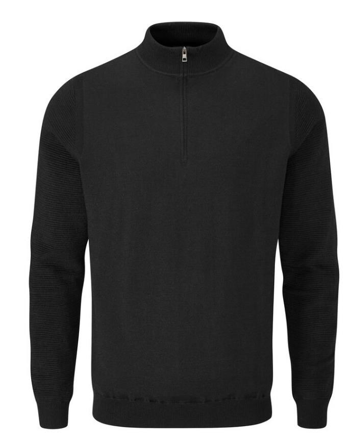 Ping Croy Lined Half Zip męski sweter, schwarz