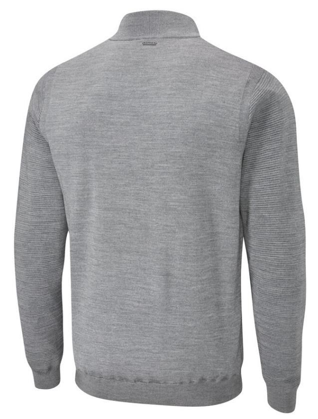 Ping Croy Lined Half Zip męski sweter, french grey marl