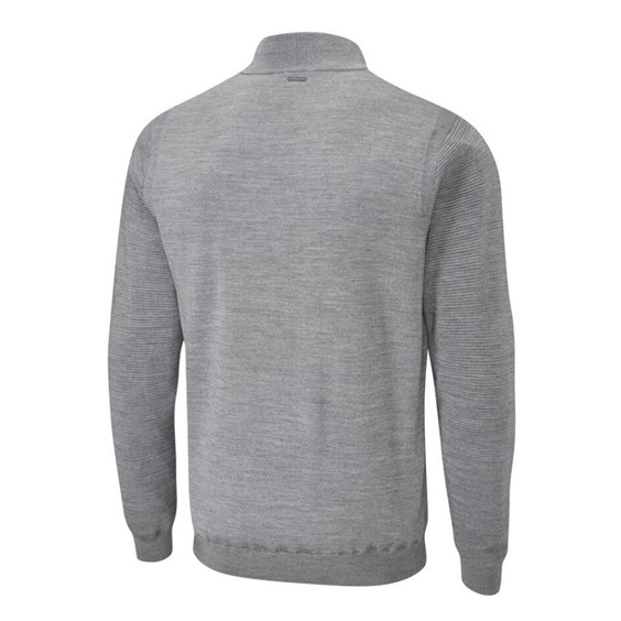 Ping Croy Lined Half Zip męski sweter, french grey marl