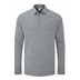 Ping Creek long sleeve Herren Poloshirt, rock melange