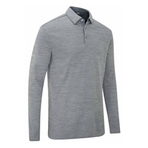 Ping Creek long sleeve Herren Poloshirt, rock melange