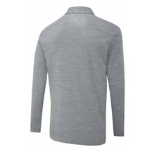 Ping Creek long sleeve Herren Poloshirt, rock melange