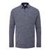 Ping Creek long sleeve Herren Poloshirt, navy melange