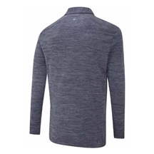 Ping Creek long sleeve Herren Poloshirt, navy melange