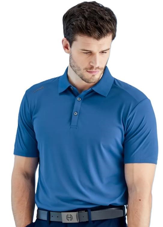 PING Lindum Herren Poloshirt, tidal blue