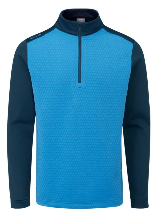 Ping Nolan Quarter Zip Fleece Herren Sweatshirt, blau