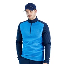 Ping Nolan Quarter Zip Fleece Herren Sweatshirt, blau