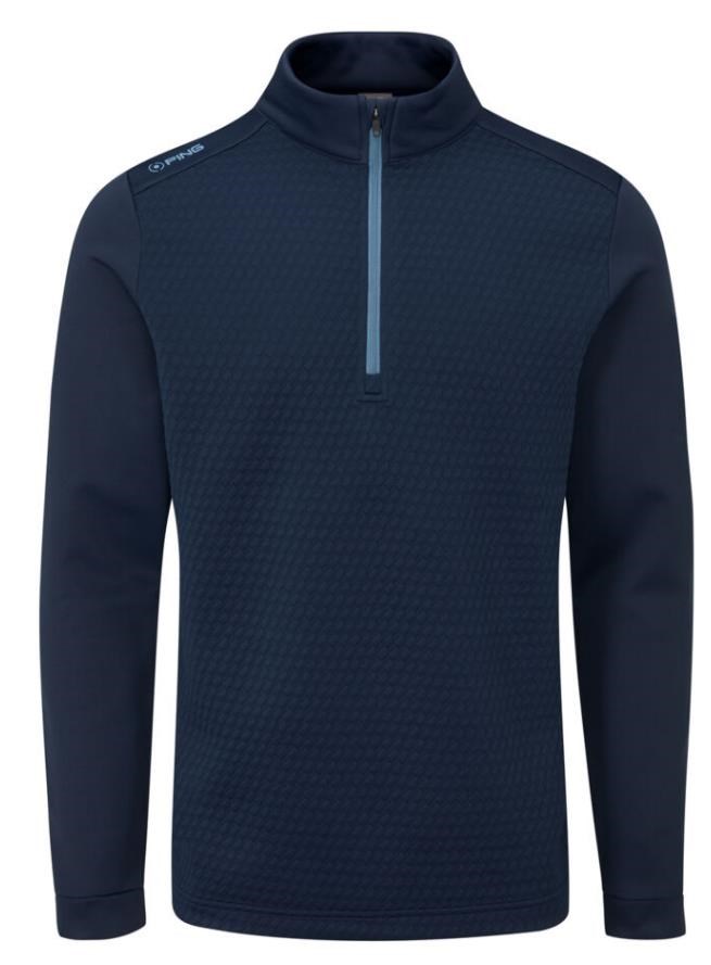 Ping Nolan Quarter Zip Fleece Herren Sweatshirt, dunkelblau