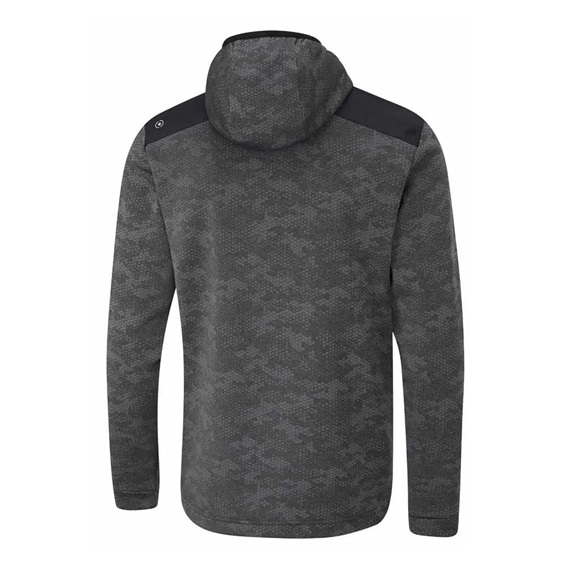 Ping Nexa Hooded half zip fleece Herren Sweatshirt, schwarz