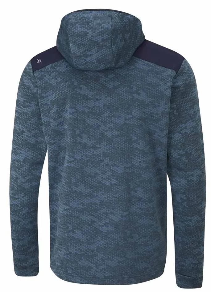 Ping Nexa Hooded half zip fleece Herren Sweatshirt, blue fusion/navy