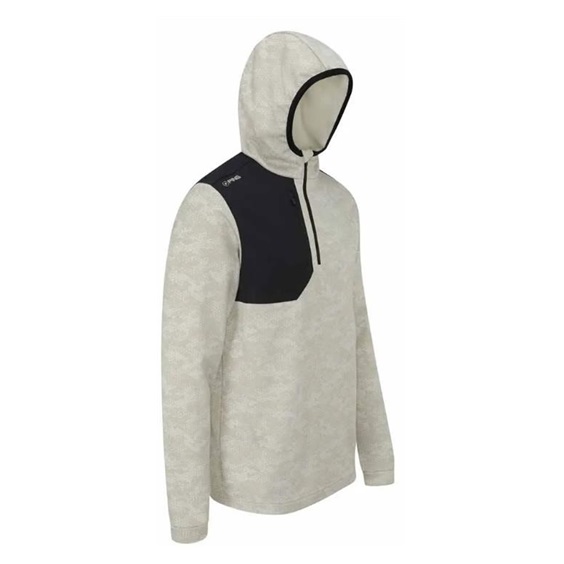 Ping Nexa Hooded half zip fleece Herren Sweatshirt, willow/black
