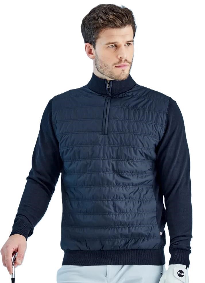 Ping Connell Hybrid męski sweter, dunkelblau