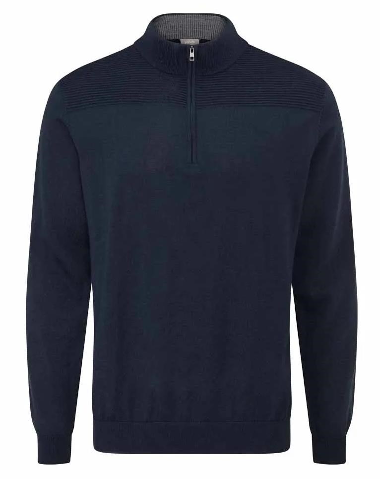 Ping Dorset Quarter zip męski sweter, dunkelblau