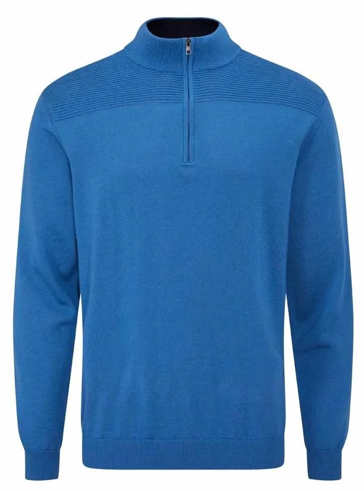 Ping Dorset Quarter zip męski sweter, blau