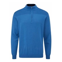 Ping Dorset Quarter zip męski sweter, blau