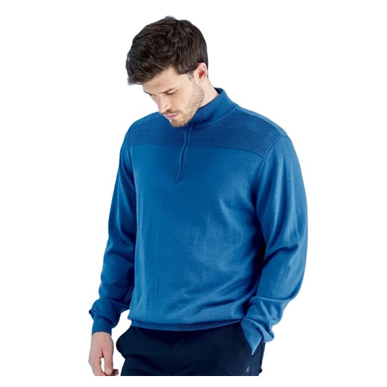 Ping Dorset Quarter zip męski sweter, blau