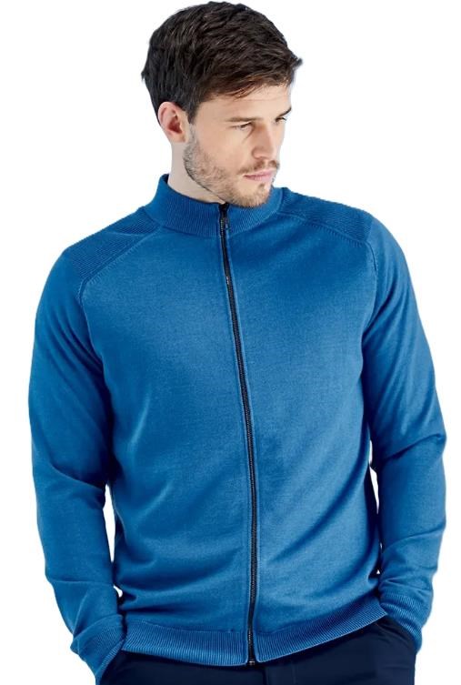 Ping Murphy Lined full zip męski sweter, blau
