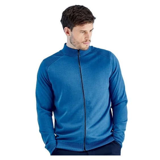 Ping Murphy Lined full zip męski sweter, blau