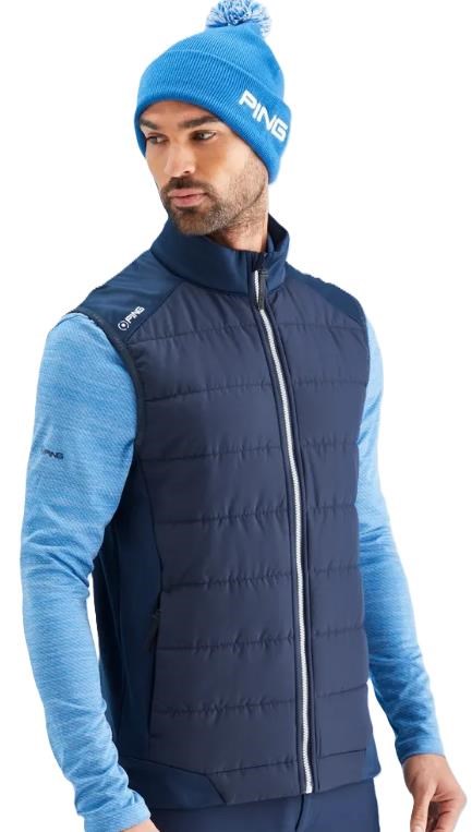 Ping Aiden Hybrid fleece Herren-Fleece-Weste, dunkelblau