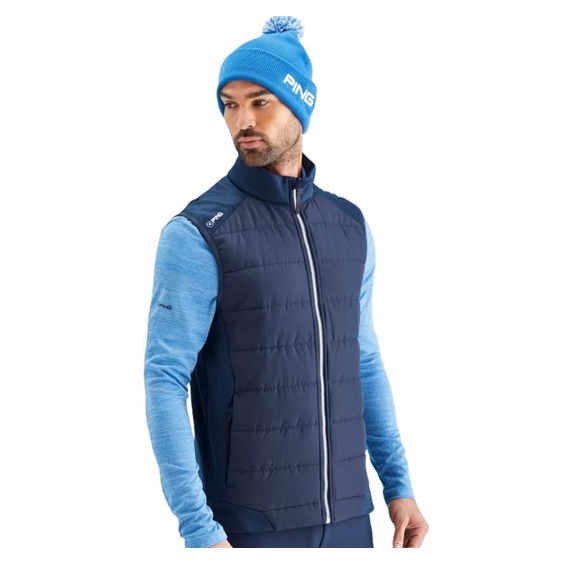 Ping Aiden Hybrid fleece Herren-Fleece-Weste, dunkelblau