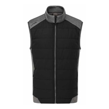 Ping Aiden Hybrid fleece Herren-Fleece-Weste, asphalt marl/black
