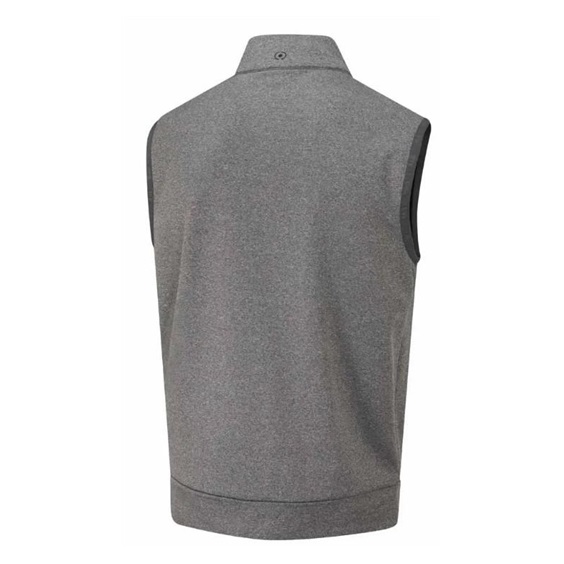 Ping Aiden Hybrid fleece Herren-Fleece-Weste, asphalt marl/black