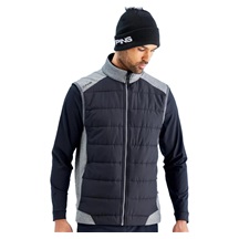 Ping Aiden Hybrid fleece Herren-Fleece-Weste, asphalt marl/black