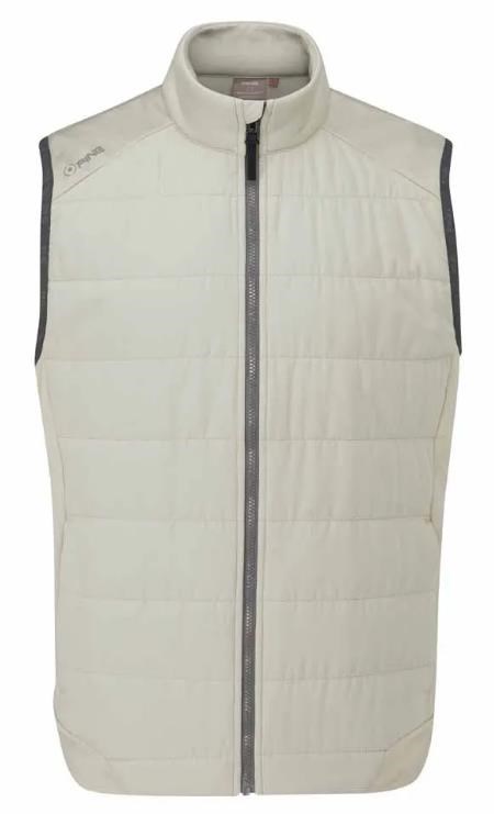 Ping Aiden Hybrid fleece Herren-Fleece-Weste, willow marl/willow