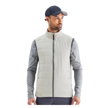 Ping Aiden Hybrid fleece Herren-Fleece-Weste, willow marl/willow