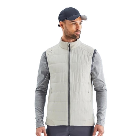 Ping Aiden Hybrid fleece Herren-Fleece-Weste, willow marl/willow