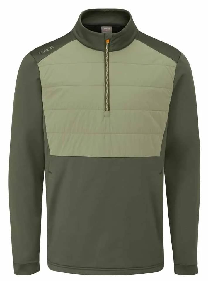 Ping Astbury fleece Herrenjacke, dark olive/lichen