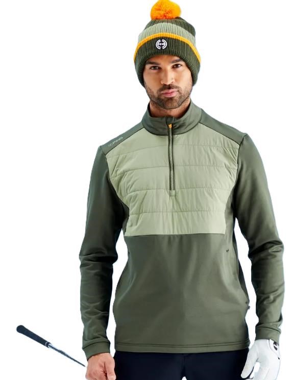 Ping Astbury fleece Herrenjacke, dark olive/lichen