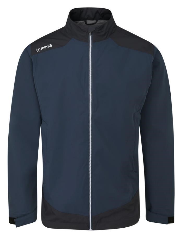 Ping AquaDrive Waterproof Wasserdichte Herrenjacke, oxford blue/black