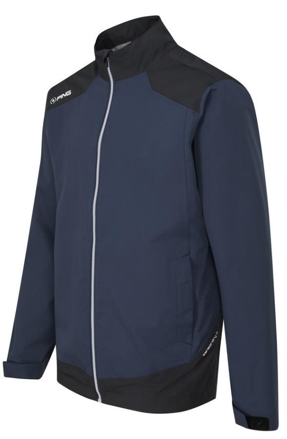 Ping AquaDrive Waterproof Wasserdichte Herrenjacke, oxford blue/black